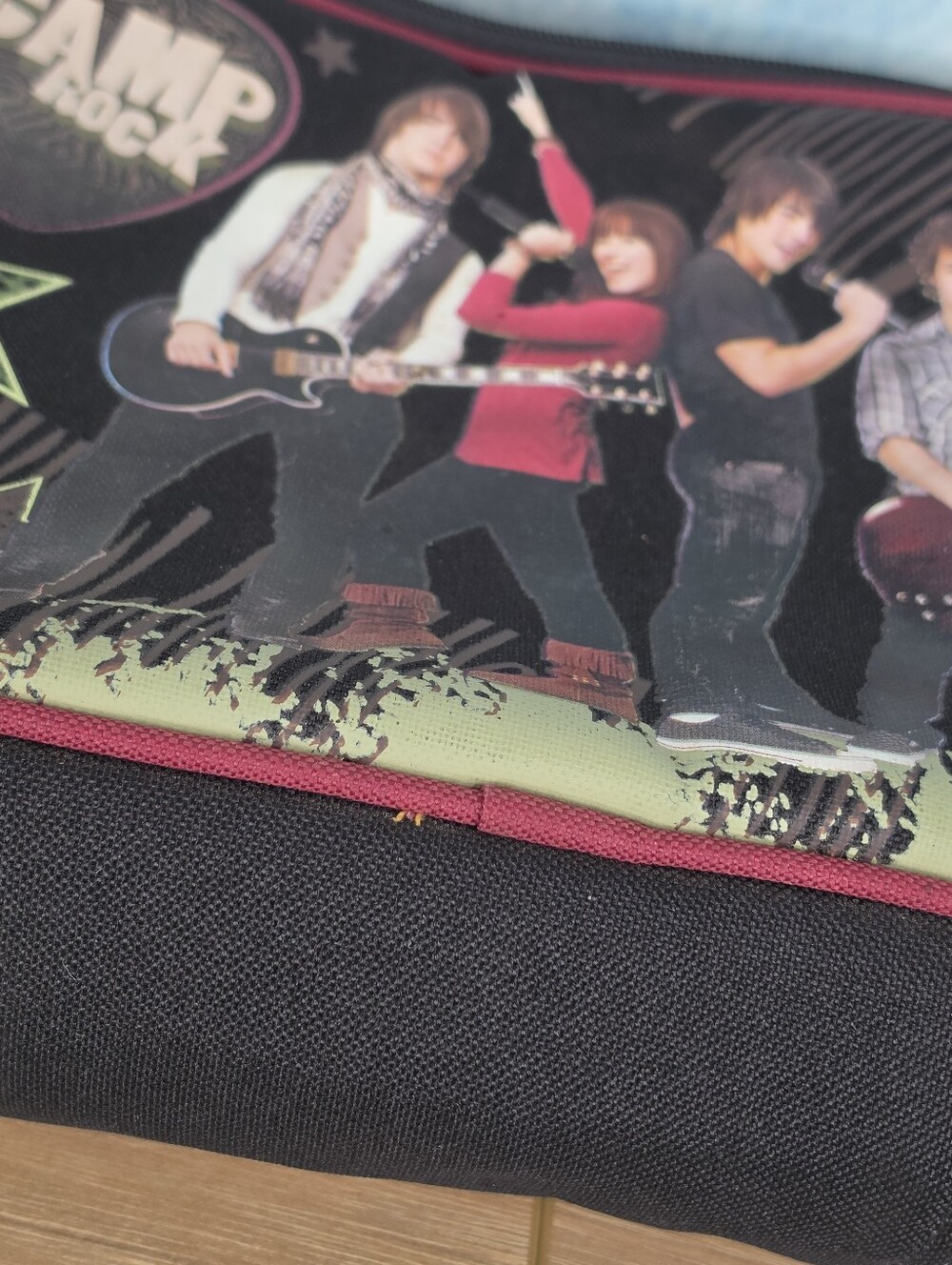 Disney Camp Rock Jonas Brothers Demi Lovato Zipper Closure Lunch Bag Y2K - Picture 12 of 16